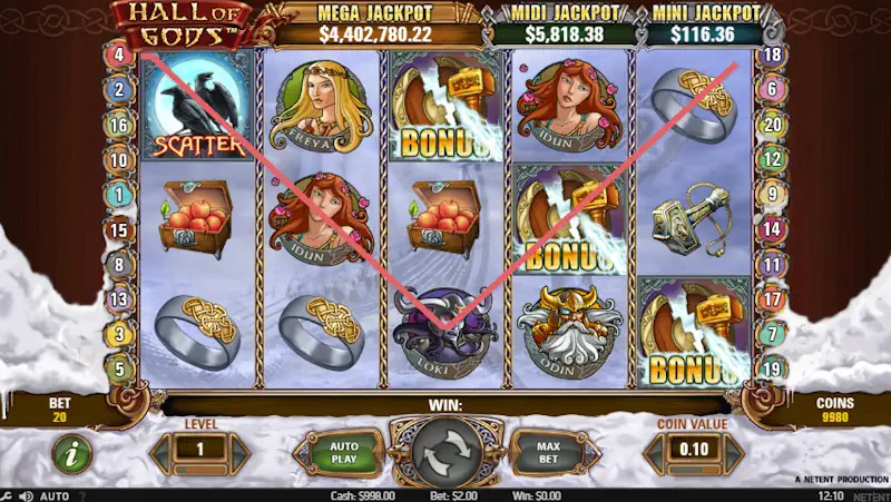 Hall of Gods Gameplay Screenshot